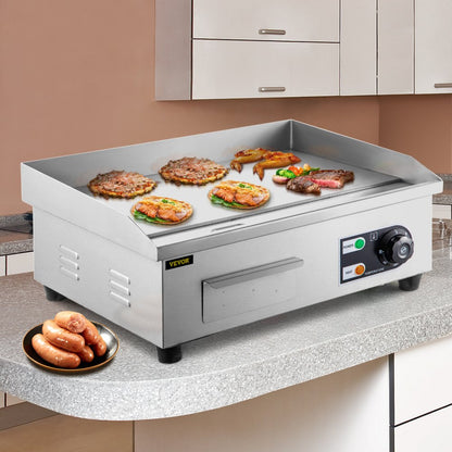 LD-450 - 18" Stainless Steel Electric Griddle with Temperature Control