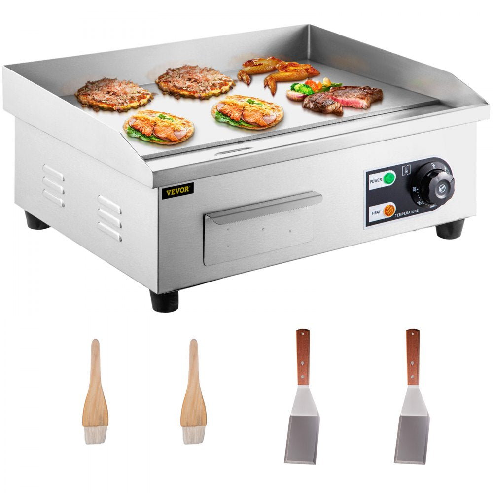 LD-450 - 18" Stainless Steel Electric Griddle with Temperature Control