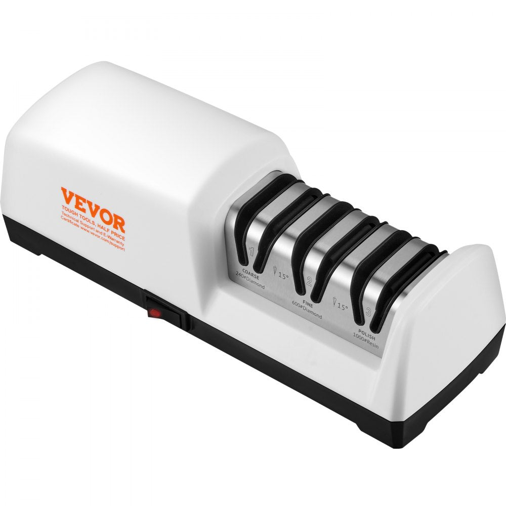 TG2302 - 3-Stage Electric Knife Sharpener for Precision & Clean Workspace