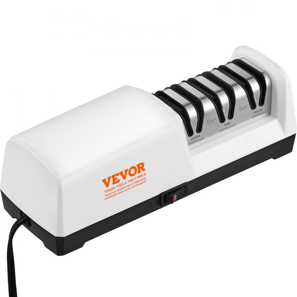 TG2302 - 3-Stage Electric Knife Sharpener for Precision & Clean Workspace