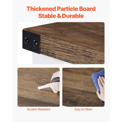 SR241131 - 47" Vintage-Style Coffee Bar Cabinet with Adjustable Shelves