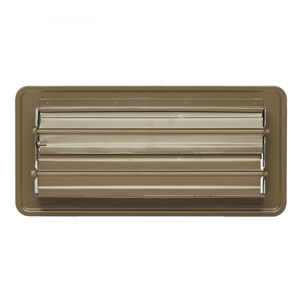 1FL0410BR-6PK - Stylish 4x10 Inch Brown Floor Vents for Easy Air Control