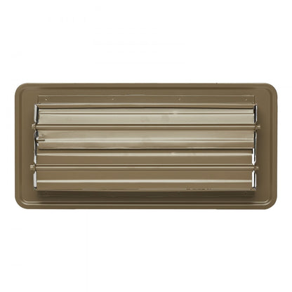 1FL0410BR-6PK - Stylish 4x10 Inch Brown Floor Vents for Easy Air Control