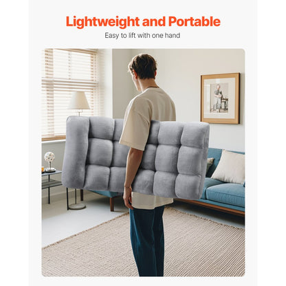 QX-1304-3 - Customizable 40.8" Folding Floor Chair with Adjustable Backrest