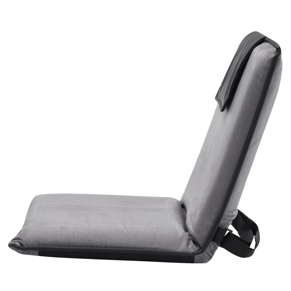 QX-0408C - Adjustable Low-Profile Floor Chair with Foldable Design