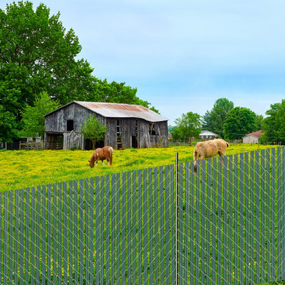 PE FENCE 001 - 44.5" HDPE Chain Link Fence Slats for 4' Privacy Protection