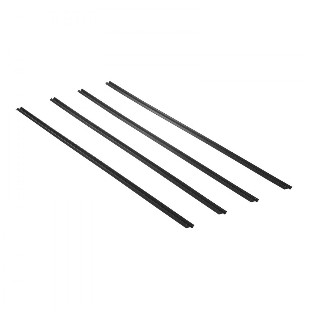 PE FENCE 003 - 68.5" Black HDPE Privacy Slats for 6' Fences