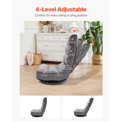 QX-1558C - Adjustable Low Profile Swivel Gaming Chair for Ultimate Comfort