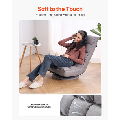 QX-1558C - Adjustable Low Profile Swivel Gaming Chair for Ultimate Comfort