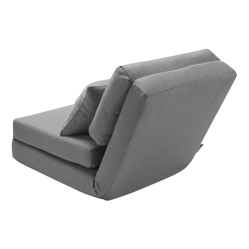 QX-1252A - Gray Multifunctional Flip Chair & Sofa Bed with 5 Positions