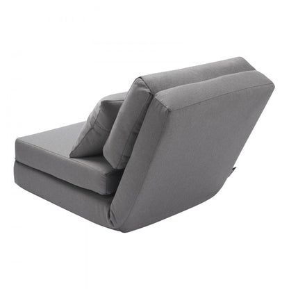 QX-1252A - Gray Multifunctional Flip Chair & Sofa Bed with 5 Positions
