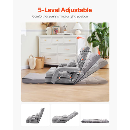 QX-0339-4 - Adjustable Floor Chair with Soft Foam Cushioning