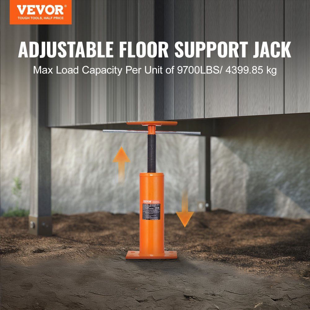 204A-0045-00-00 - VEVOR 12"-16" Adjustable Floor Jack for Strong Support