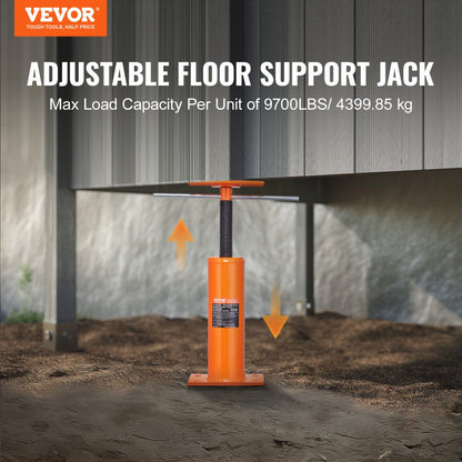 204A-0045-00-00 - VEVOR 12"-16" Adjustable Floor Jack for Strong Support