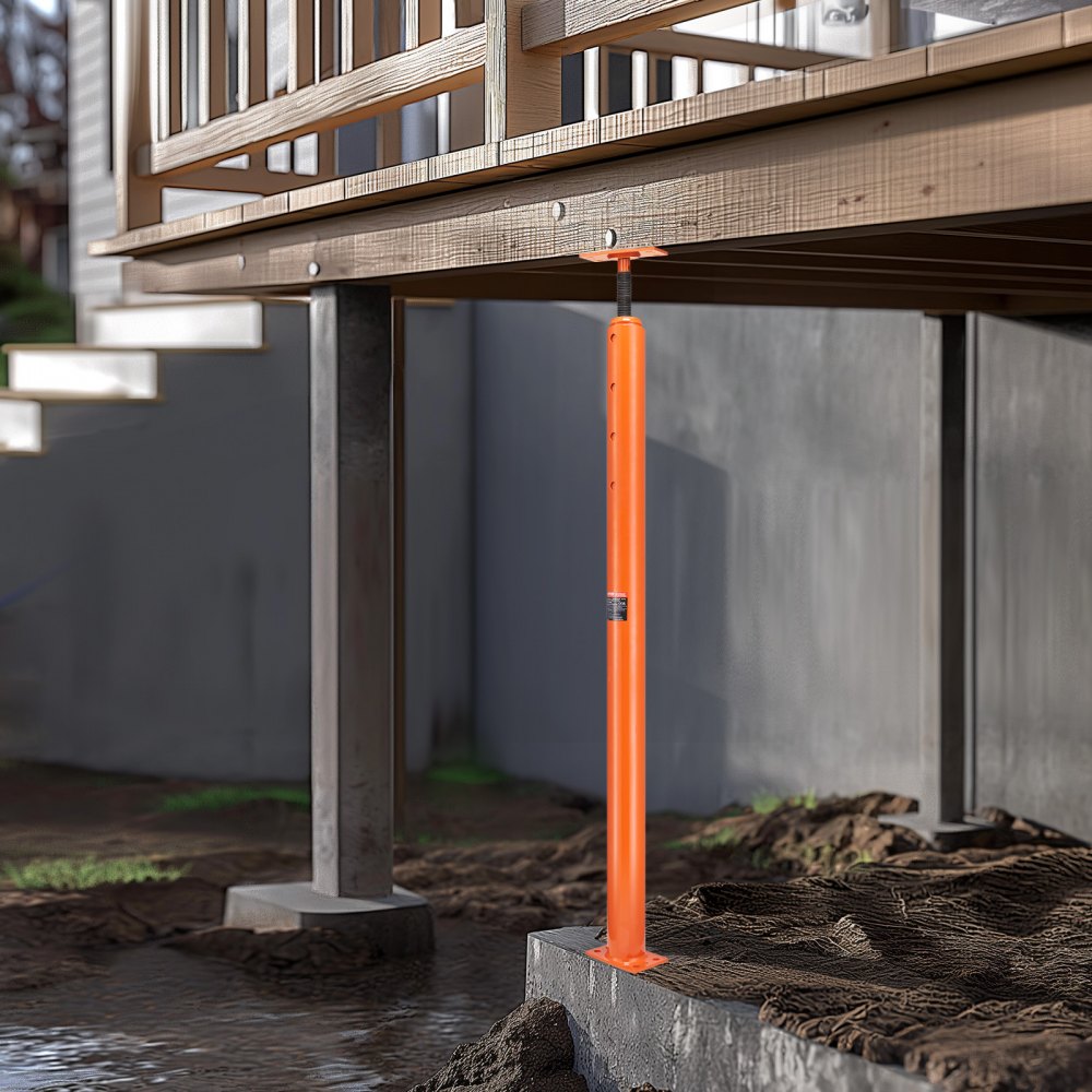 204A-0050-00-00 - VEVOR 54"-150" Adjustable Floor Jack for Beams & Patios