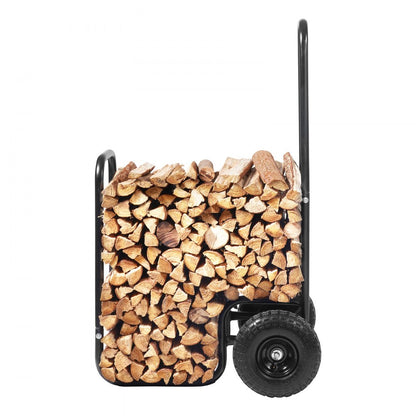 FC1359-SYT Firewood Cart with Pneumatic Wheels, 250 lb Capacity
