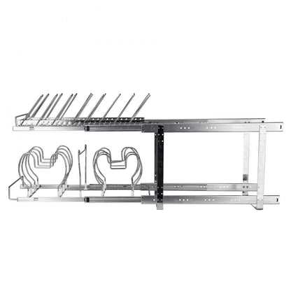 LX-C9285 - Expandable Carbon Steel Pot Rack with Full-Extension Pull-Out System