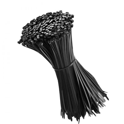 CC12 - 1000-Pack Durable 12-Inch Nylon Zip Ties, 50lbs Strength