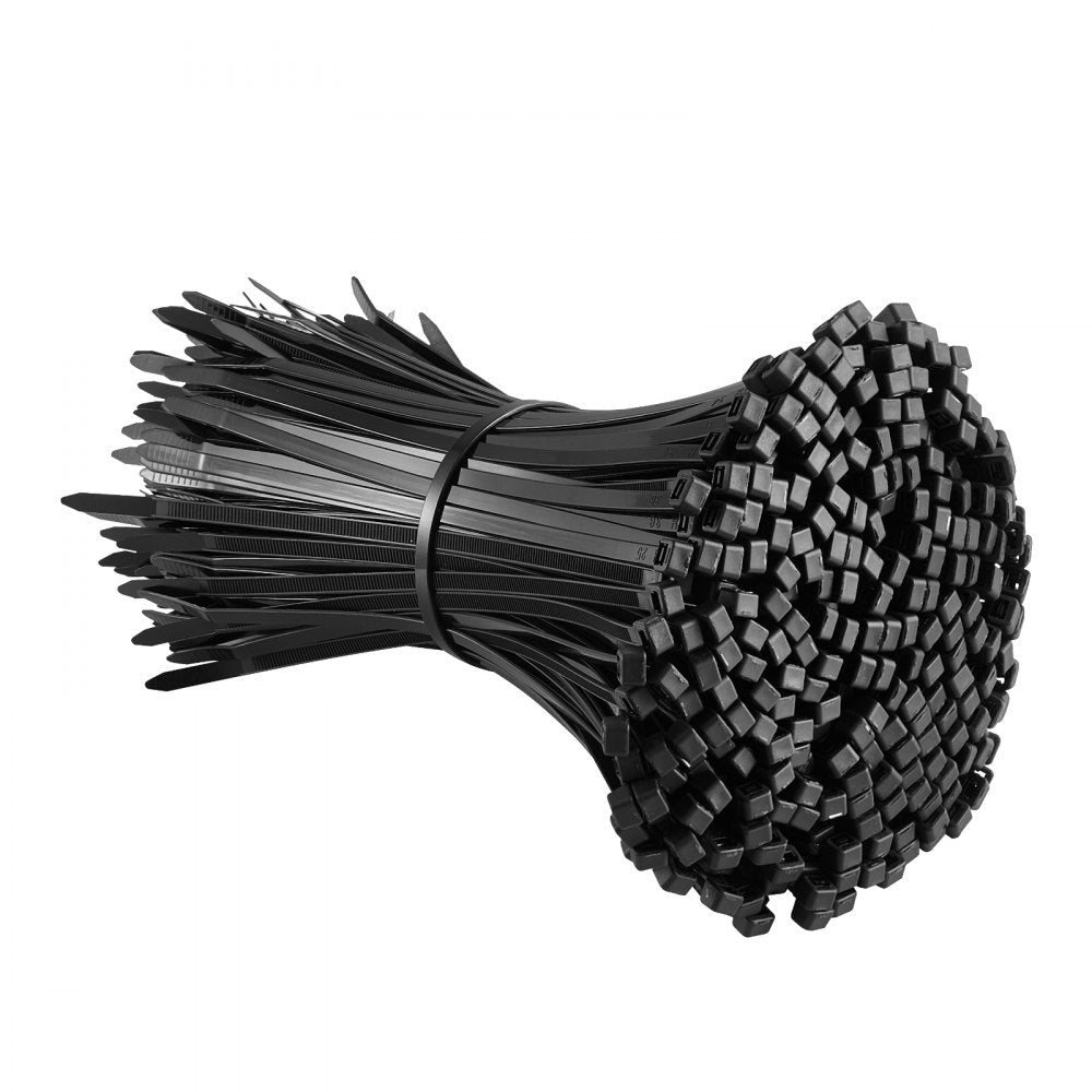 CC08 - 1000 Pack 8-Inch Nylon Zip Ties, 45lbs Strength