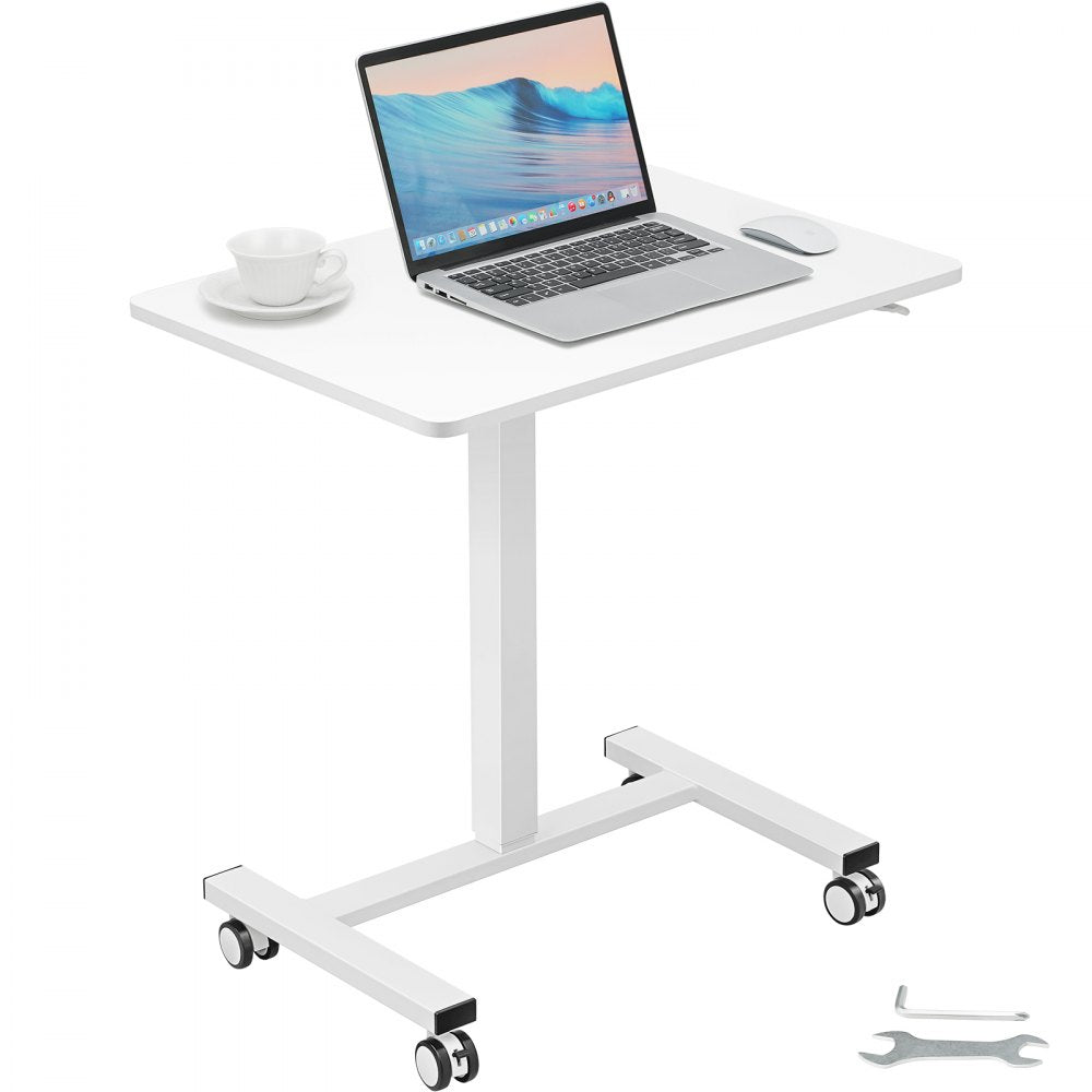 GT-SR50-5 - Adjustable Mobile Standing Desk 28"-44", 40 lbs Capacity