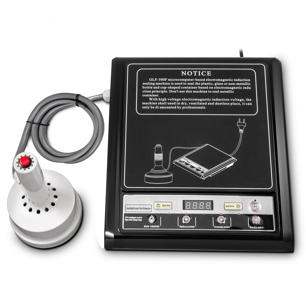 GLF-500F - Efficient Handheld Induction Sealer for Bottles (20-100mm Diameter)