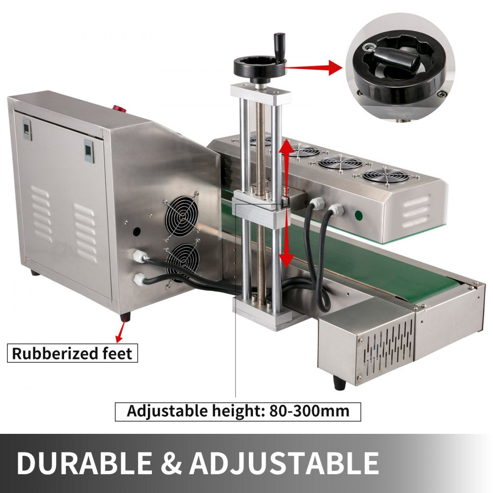 010673280474 - Stainless Steel Continuous Induction Sealing Machine for Bottles