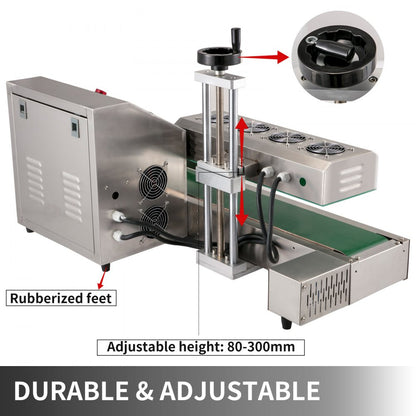 010673280474 - Stainless Steel Continuous Induction Sealing Machine for Bottles