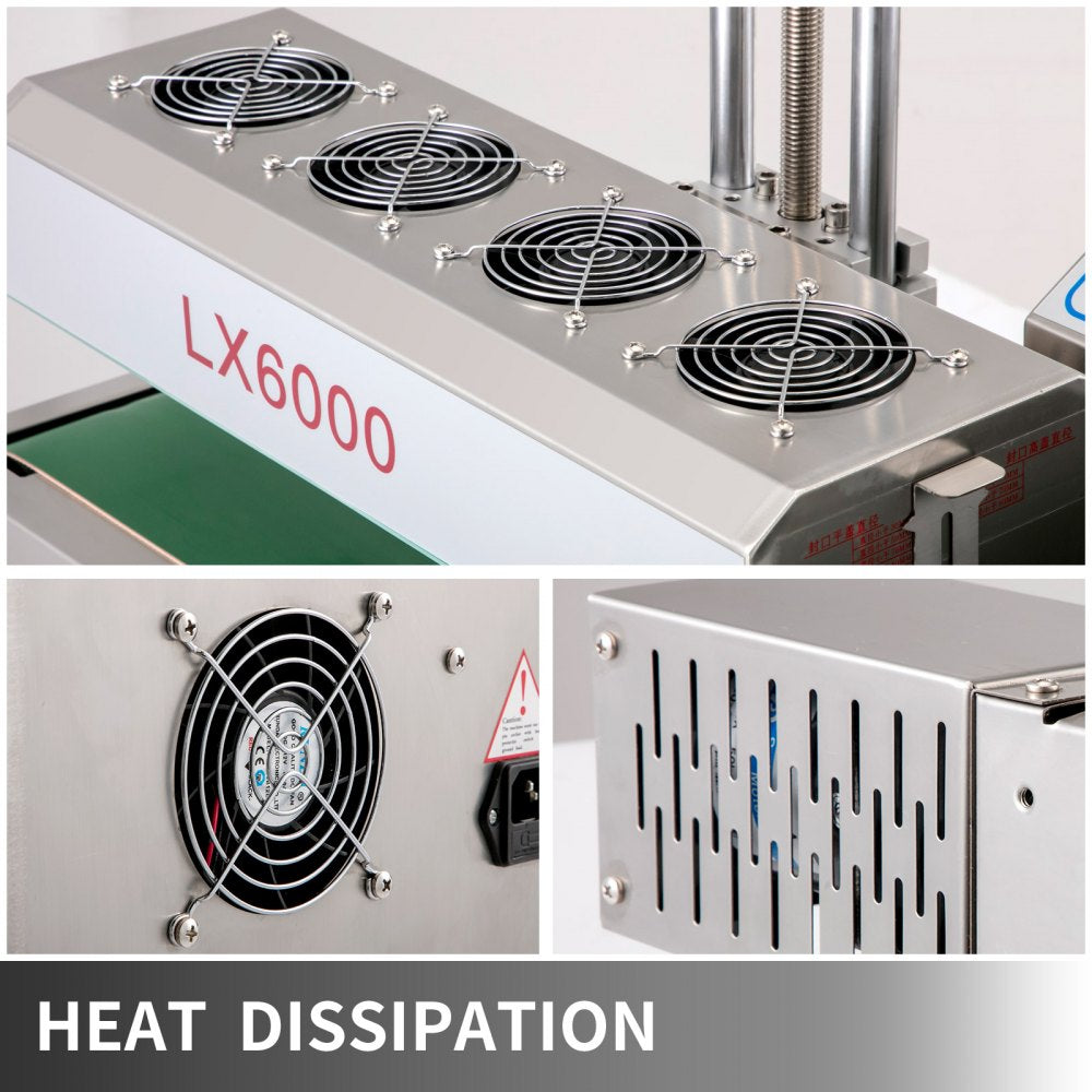 010673280474 - Stainless Steel Continuous Induction Sealing Machine for Bottles