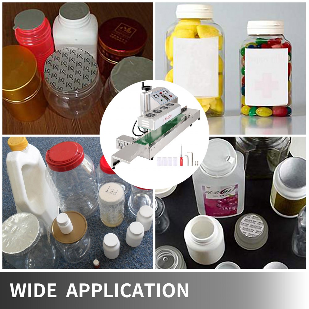 010673280474 - Stainless Steel Continuous Induction Sealing Machine for Bottles