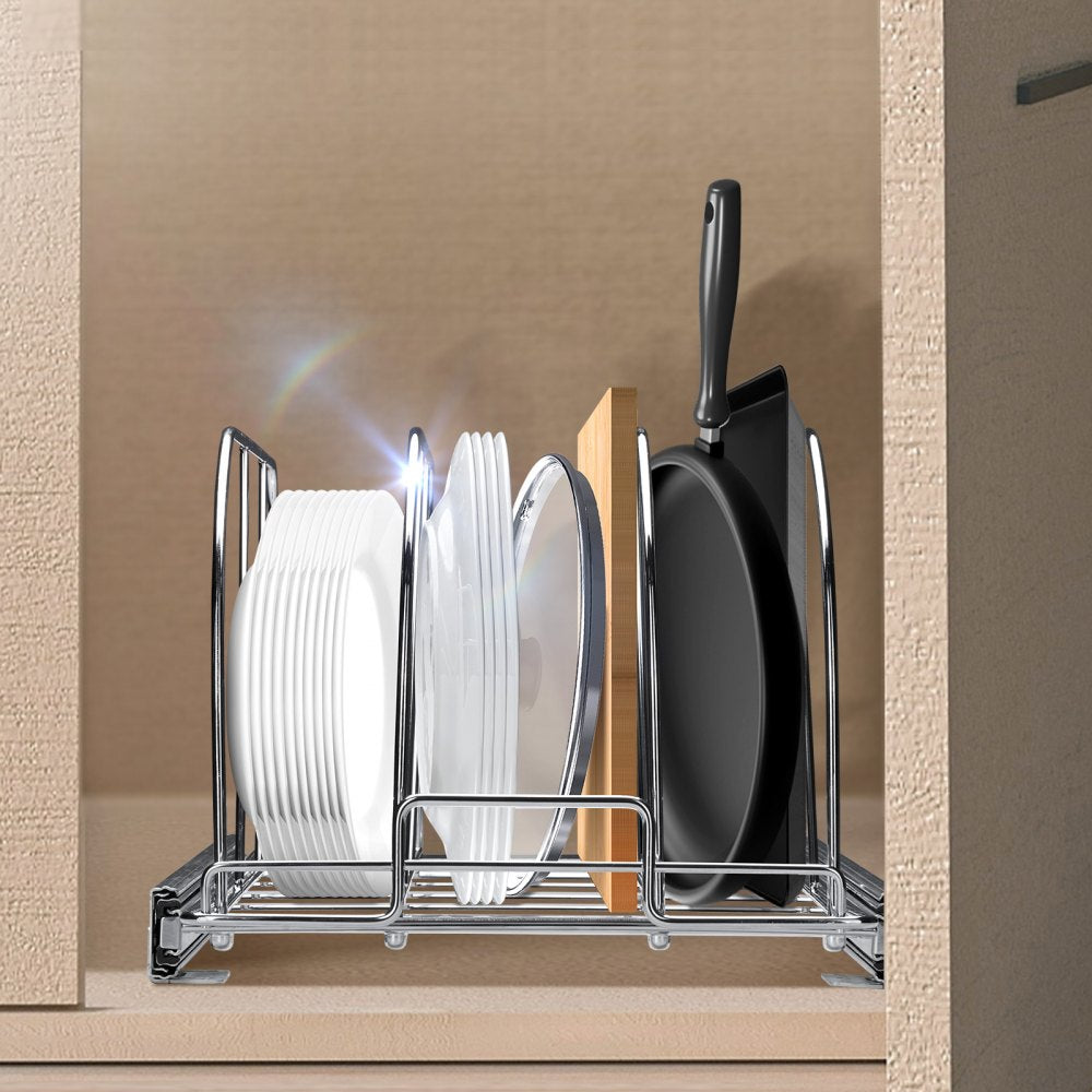 CH-HGGJ02 - Expandable Carbon Steel Under Cabinet Rack for Pans & Pots