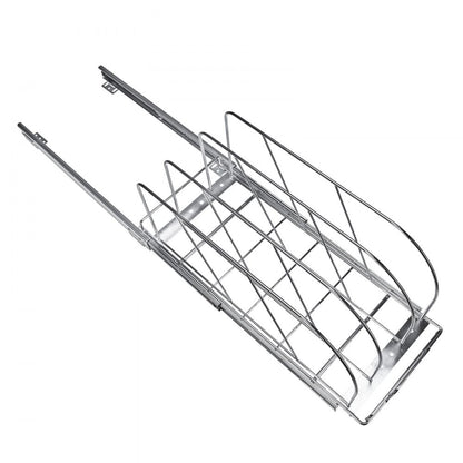 CH-HGGJ01 - Adjustable Chrome Pot Rack & Cookie Sheet Organizer for Kitchens
