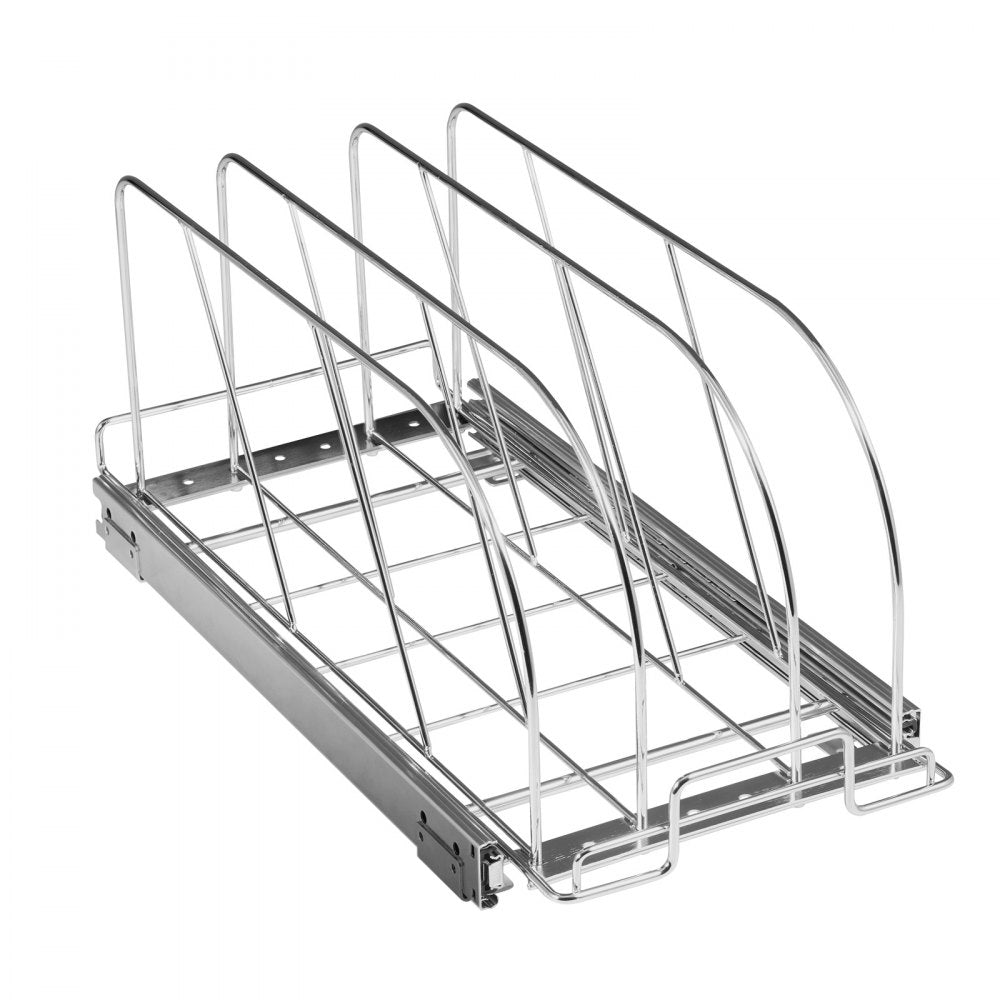 CH-HGGJ01 - Adjustable Chrome Pot Rack & Cookie Sheet Organizer for Kitchens