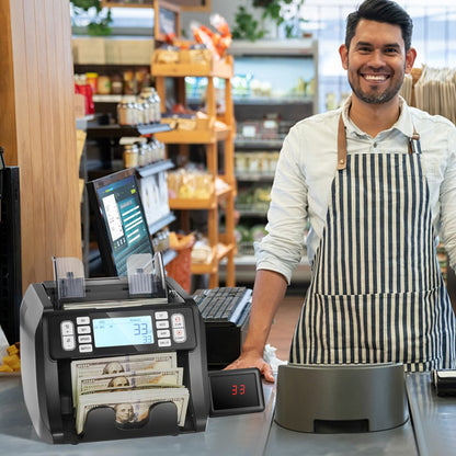 AL-162A - High-Speed Money Counter, 1200 Bills/Minute for Retail & Banking