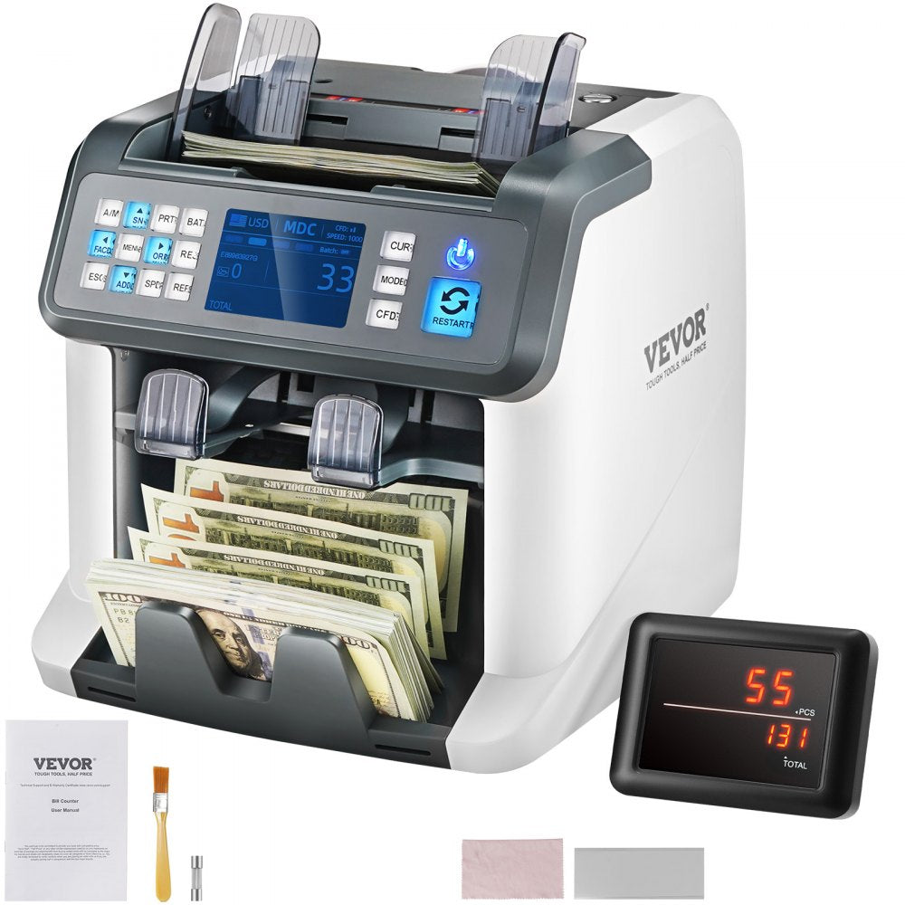 AL-955 - High-Speed 1200 Bills/Minute Money Counter Machine