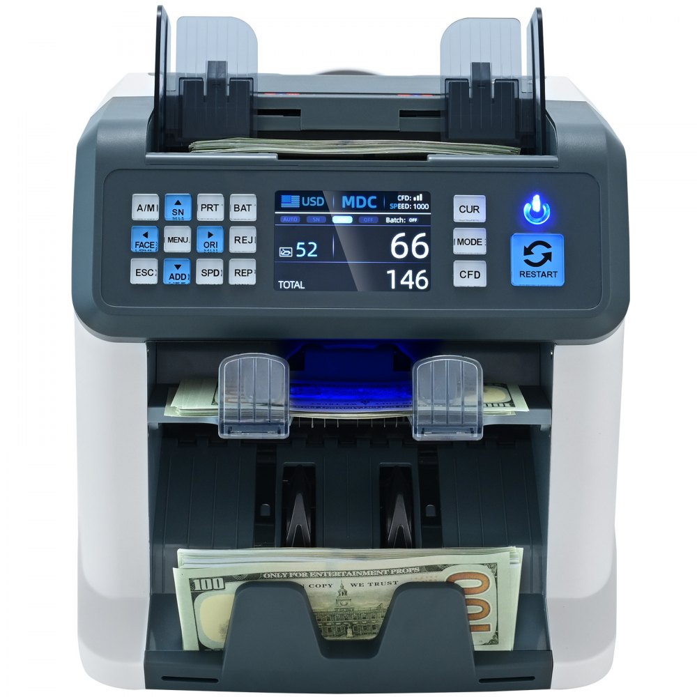 AL-955 - High-Speed 1200 Bills/Minute Money Counter Machine
