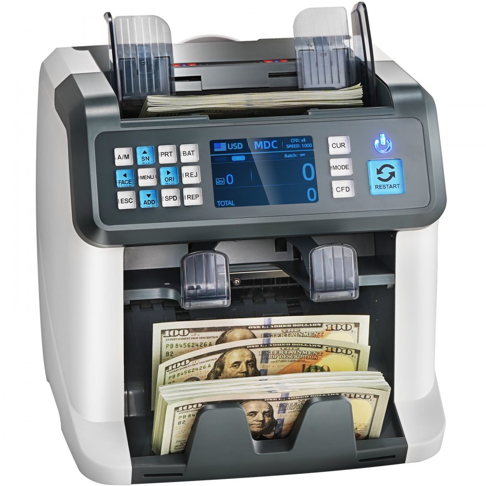 AL-955 - High-Speed 1200 Bills/Minute Money Counter Machine