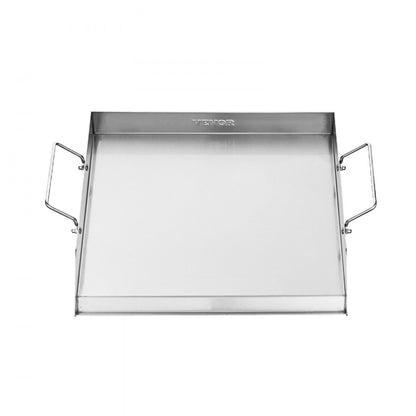 HH-SP002 - 18x16 Flat Stainless Steel Griddle Pan for Easy Cooking