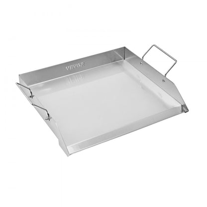 HH-SP002 - 18x16 Flat Stainless Steel Griddle Pan for Easy Cooking