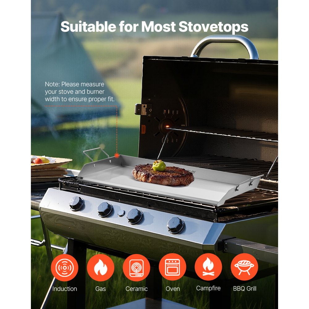 HH-SP004 - Durable Stainless Steel Griddle Pan for Every Meal
