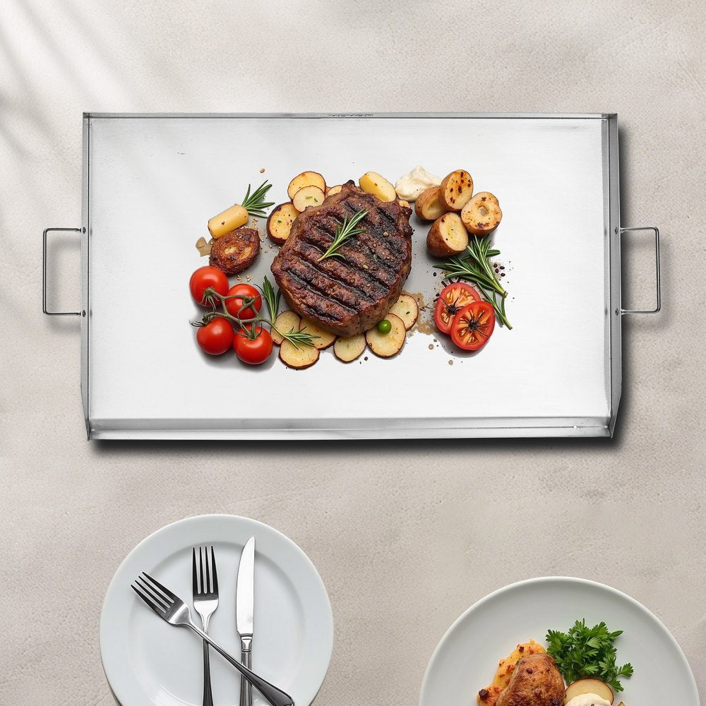 HH-SP005 - 36x22 in Durable Stainless Steel Griddle for Versatile Cooking