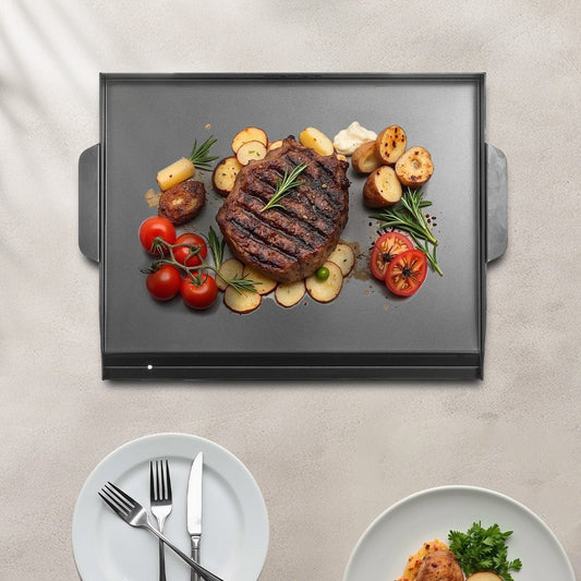 HH-SPN009 - Durable 22x16 in Carbon Steel Griddle for All Meals