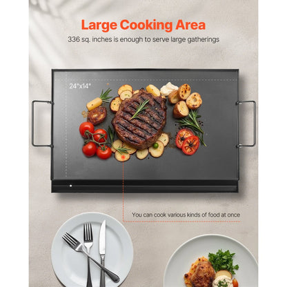 HH-SPN006 - Durable Carbon Steel Griddle Pan for Even Cooking