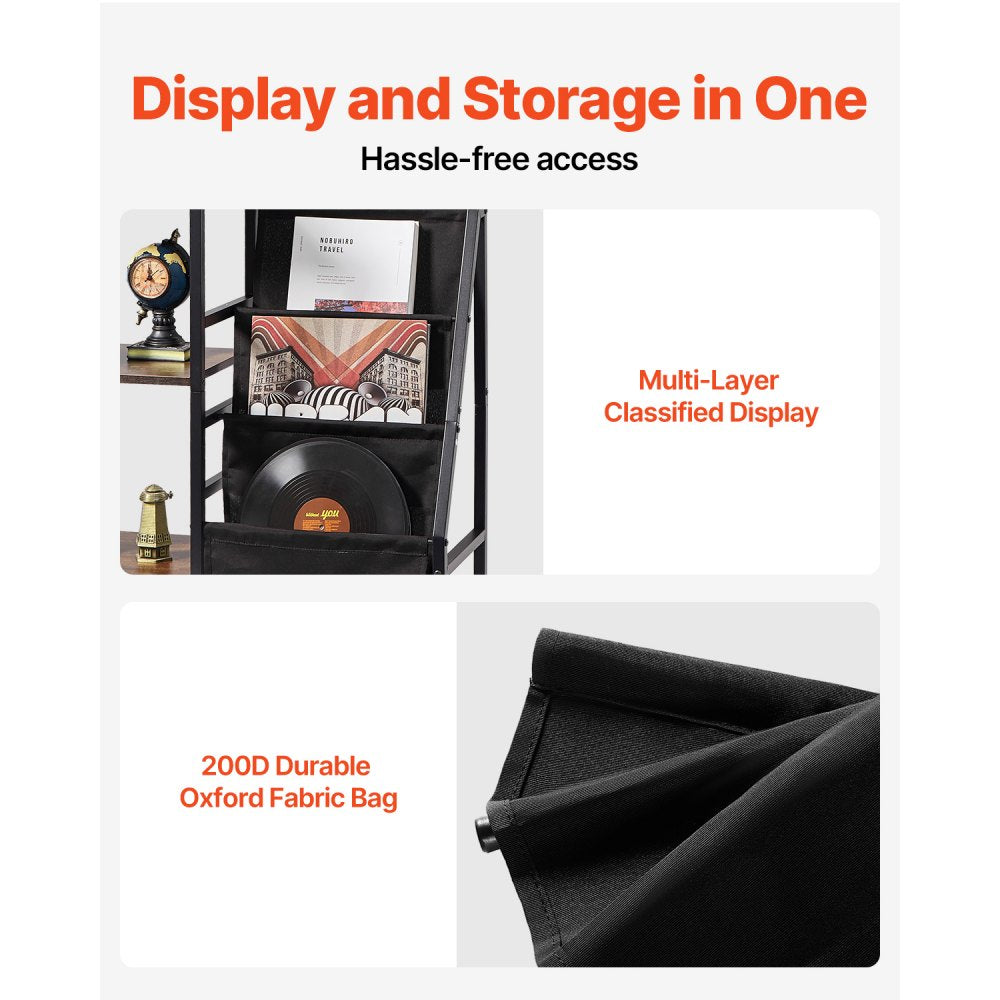 C240355G-01 - Vintage Vinyl Stand for Up to 200 Albums