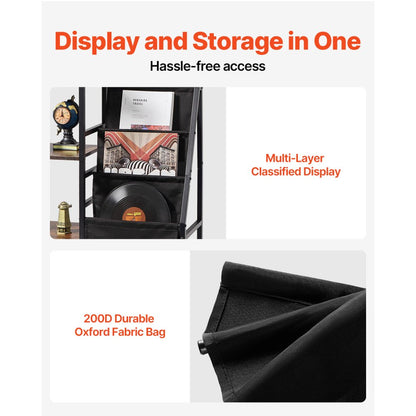 C240355G-01 - Vintage Vinyl Stand for Up to 200 Albums