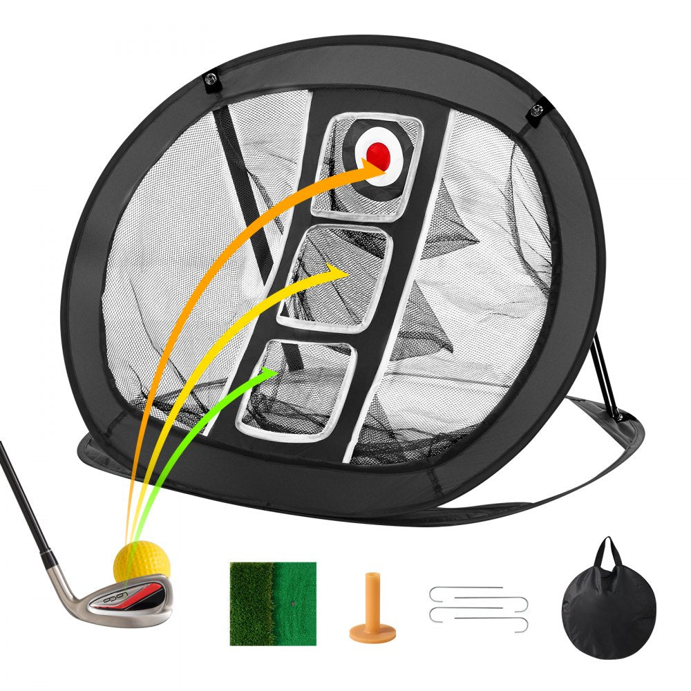 FL-078 - Durable 2.8x2.4FT Golf Chipping Net with Accessories