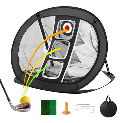 FL-078 - Durable 2.8x2.4FT Golf Chipping Net with Accessories