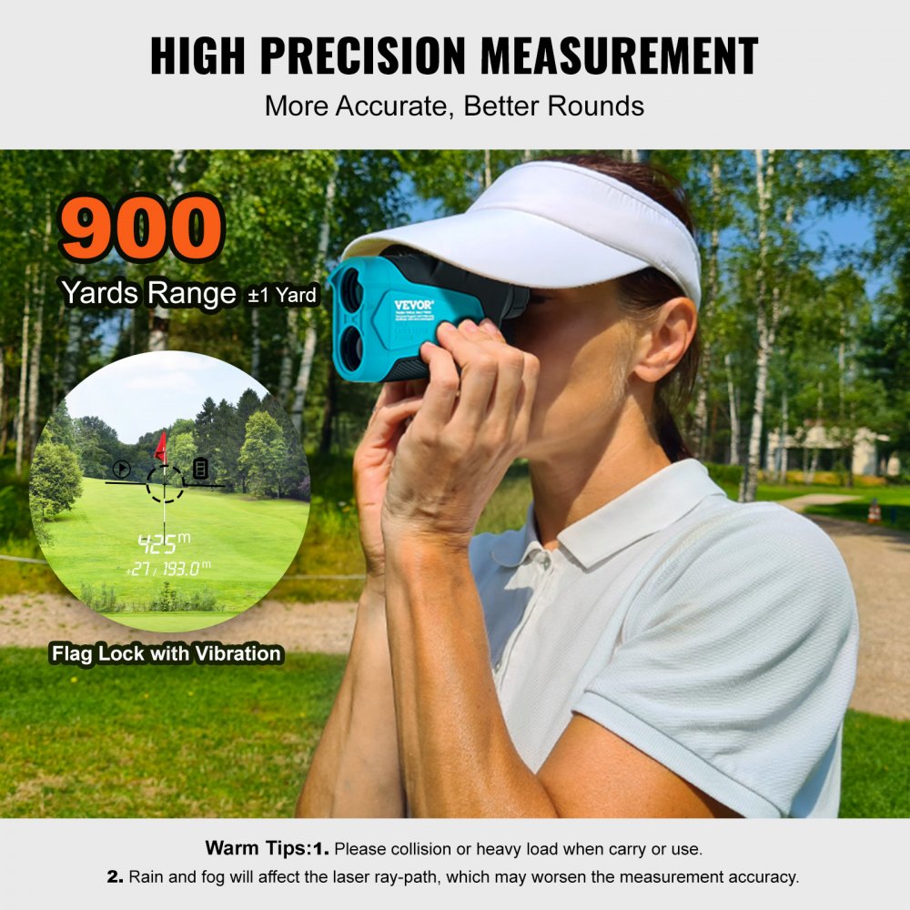 PF230 - 900 Yards VEVOR Golf Rangefinder with 6X Magnification