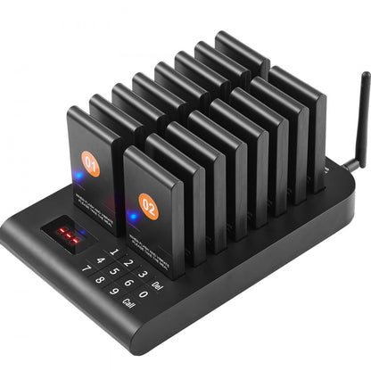 9106 - VEVOR 500m Wireless Restaurant Pager System with Vibrating Beepers