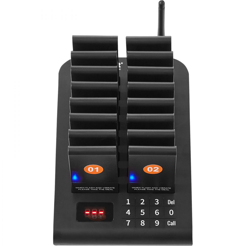 9106 - VEVOR 500m Wireless Restaurant Pager System with Vibrating Beepers