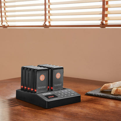 P70 - Wireless 400m Restaurant Pager System with Vibration & Flash Alerts